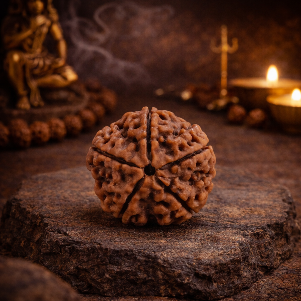 5 Mukhi Rudraksha Nepal Origin - 17mm to 22mm
