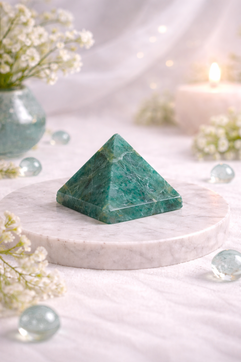 100% Pure Amazonite Pyramid